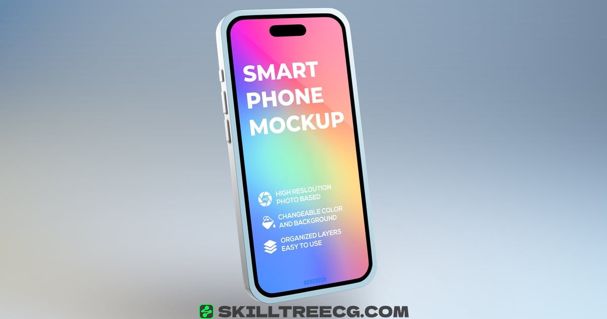 Smartphone mockup（705450）-技能树